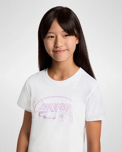 Puff Wordmark Short Sleeve T-Shirt White, Detail View