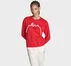 Love Lace Long Sleeve Crew Converse Red