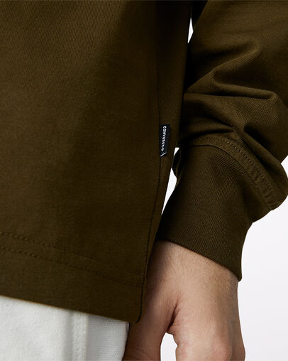 Wordmark Long Sleeve Surplus Olive