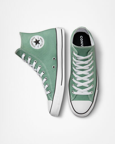 Chuck Taylor All Star Surplus Canvas Cool Sage/White/Black, Top and Side View
