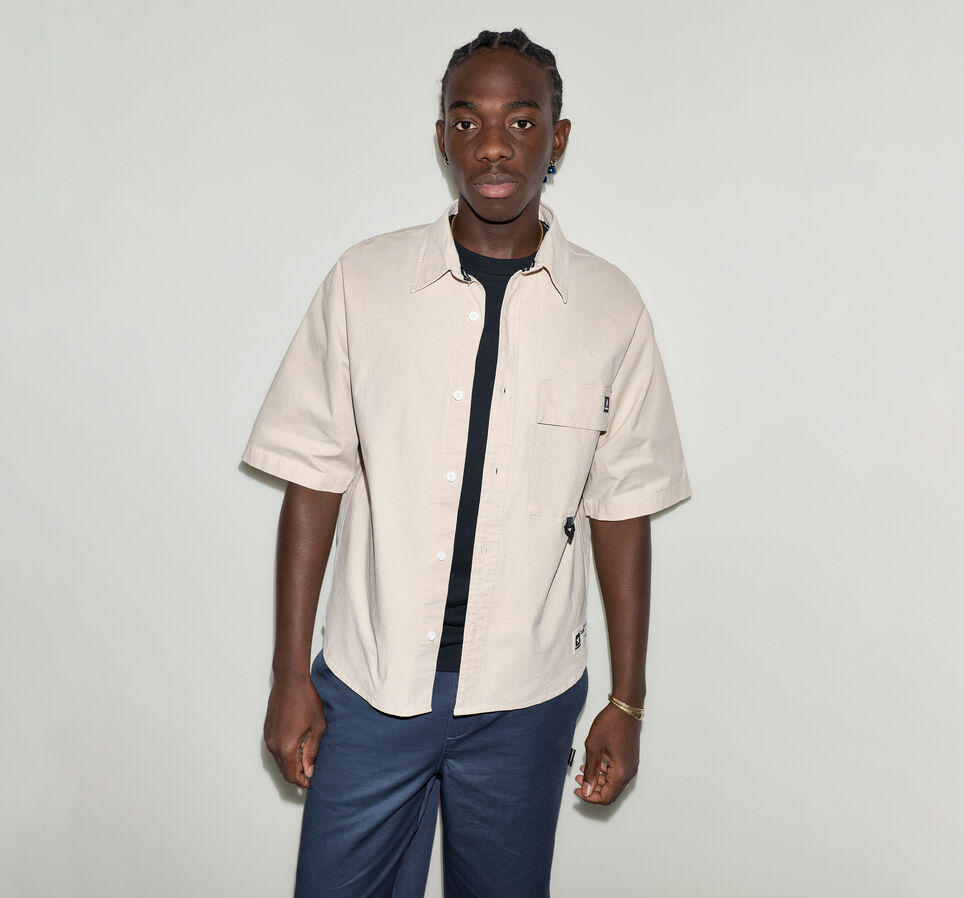 Ripstop Short-Sleeve Shirt Classic Ecru