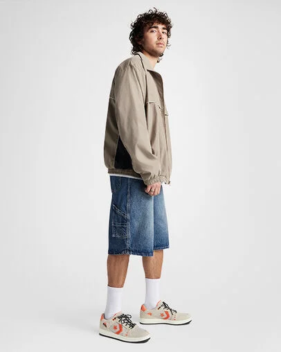 CONS AS-1 Pro Suede & Cordura Papyrus/Black/Vermillion Red, On Foot Shot 1