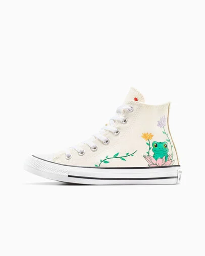 Chuck Taylor All Star Lily Pad Egret/White/Apex Green, Inner Side View