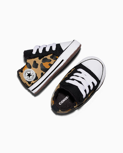 Chuck Taylor All Star Cribster Leopard Natural Ivory/Black/White, Angled View