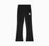 Pintuck Flared Leggings Black