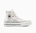 Chuck Taylor All Star Lift Platform Embroidered Doodles Vintage White/Vintage White