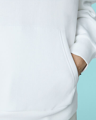 Mountain Moon Pullover Hoodie White