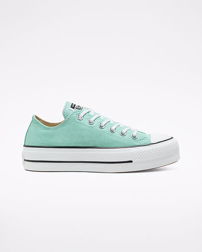 Seasonal Color Platform Chuck Taylor All Star Ocean Mint/White/Black