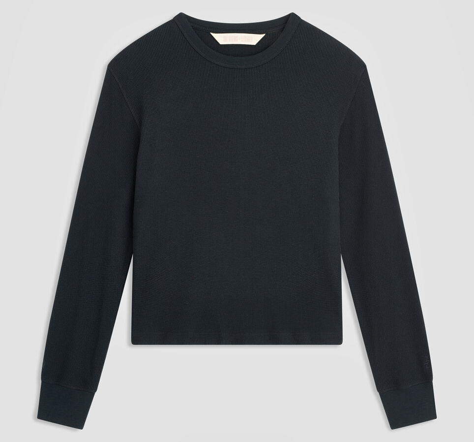 SHAI 001 Waffle Long-Sleeve T-Shirt Converse Black