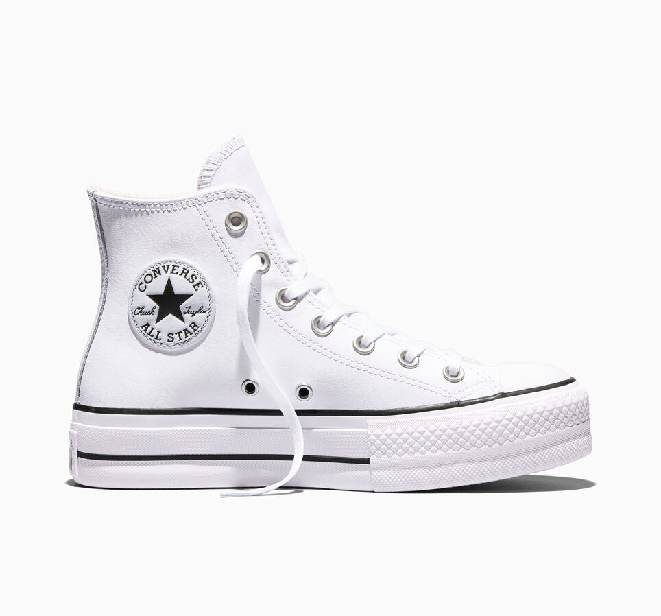 Chuck Taylor All Star Leather Platform White/Black/White