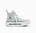 Chuck Taylor All Star Lift Double Stack Platform Shine Light Grey/Silver/White