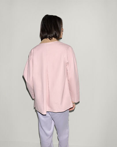 Box Star Relaxed Chore Jacket Petal Pit, Full Body View