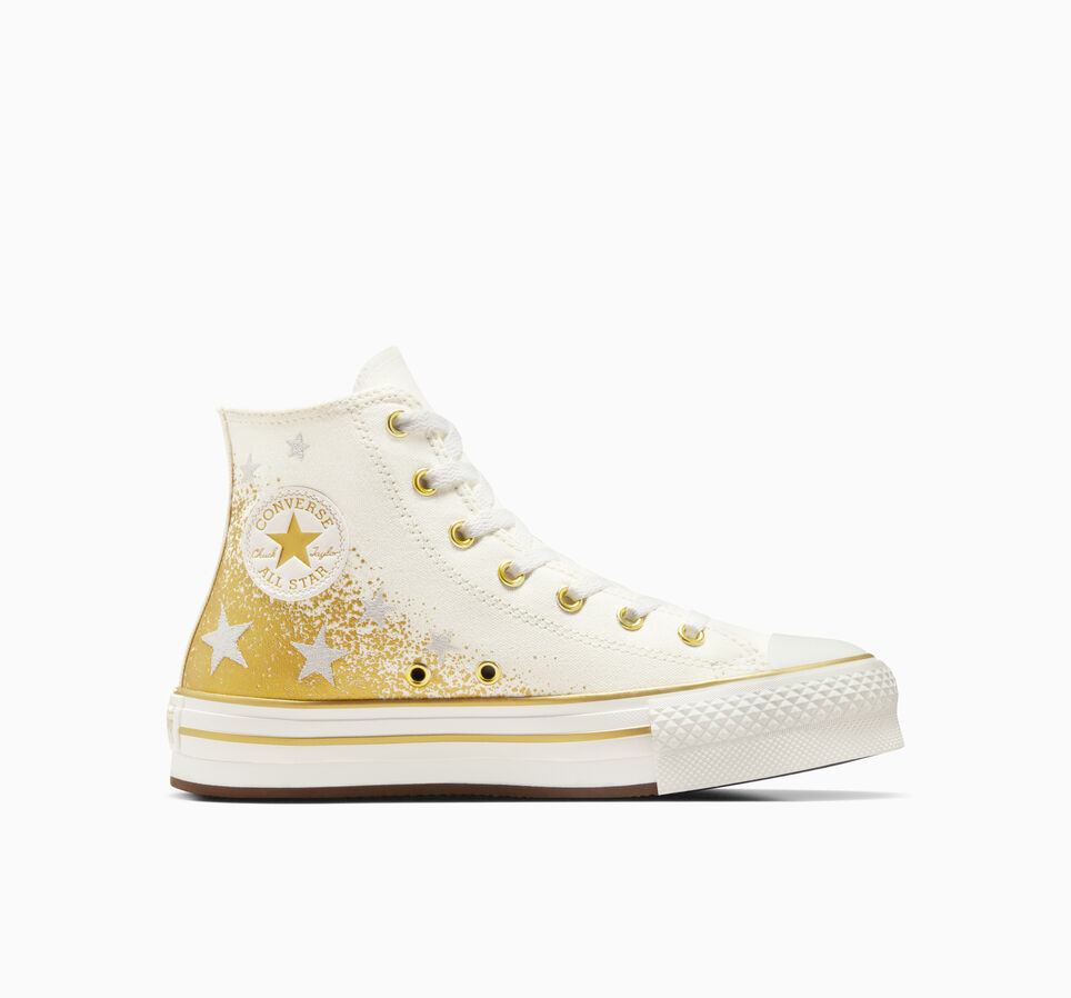 Chuck Taylor All Star EVA Lift Platform Gold Metallic Vintage White/Gold