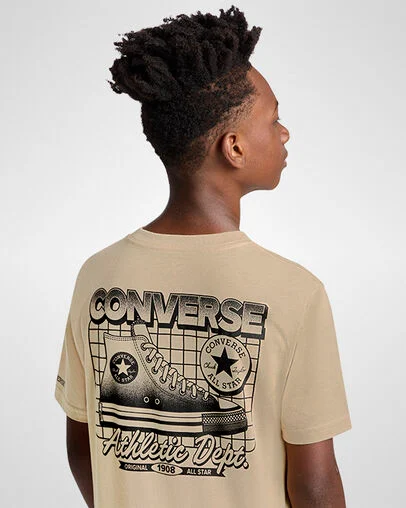 Dinosaur Short Sleeve T-Shirt Hay Day Brown