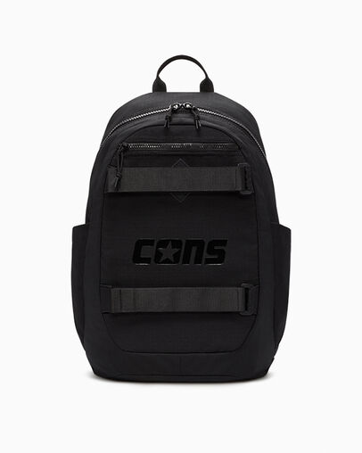 CONS Seasonal Backpack Converse Black, Front View