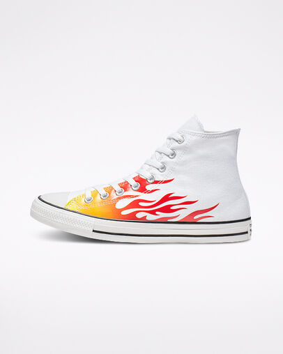 Archive Print Chuck Taylor All Star White/Enamel Red/Fresh Yellow