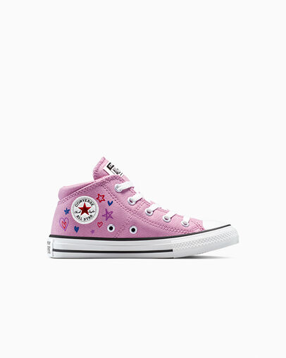 Chuck Taylor All Star Madison Easy-On Doodles Cliffside Rose/White/Black, Outer Side View