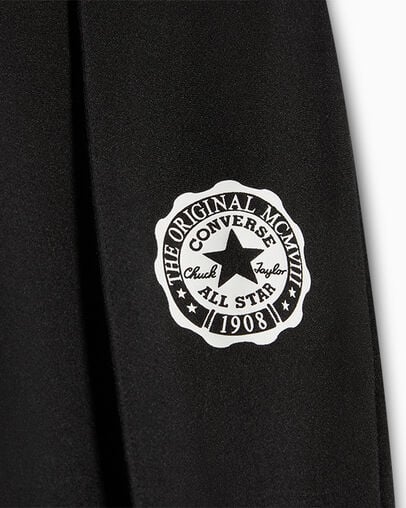 Pintuck Flared Leggings Black, Full Body View