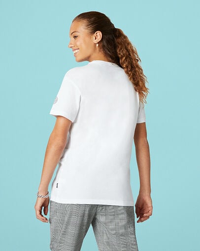 Love the Progress 2.0 Relaxed Tee White, Back View