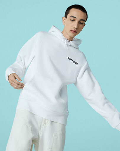 Mountain Moon Pullover Hoodie White