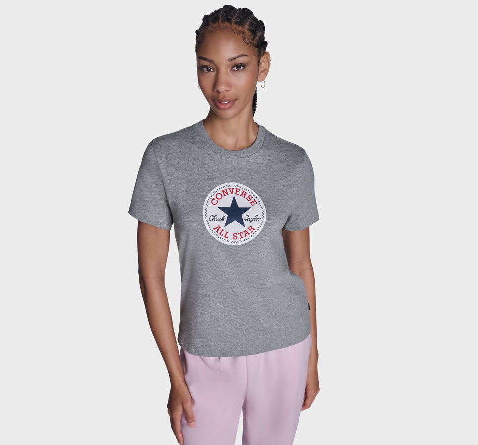 Chuck Taylor All Star Patch T-Shirt Vintage Grey Heather