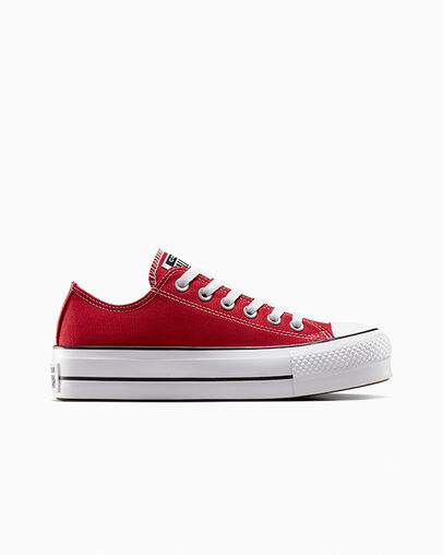 Chuck Taylor All Star Lift Platform Enamel Red/White/Black, Outer Side View