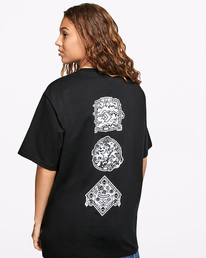 Chinese New Year Short Sleeve Converse Black