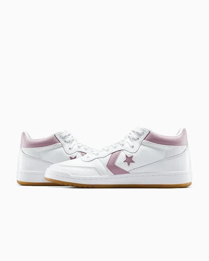 CONS Fastbreak Pro Leather & Nylon White/Orchid Dust/White, Detail Angle View