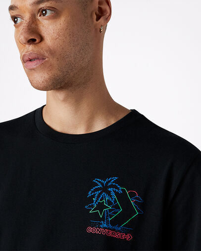 Graphic Palms Converse Black