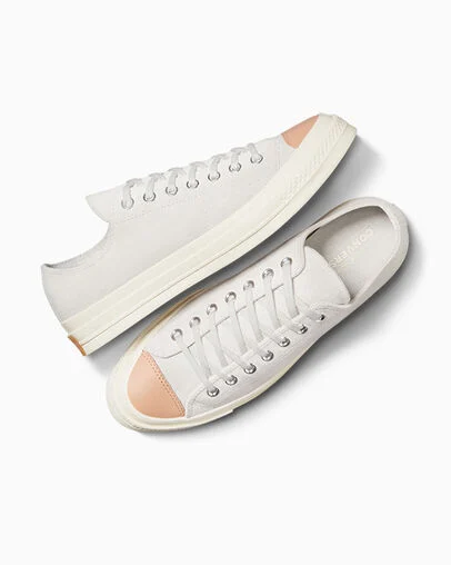 Chuck 70 Nubuck & Vachetta Barely Grey/Vachetta Beige, Angled View