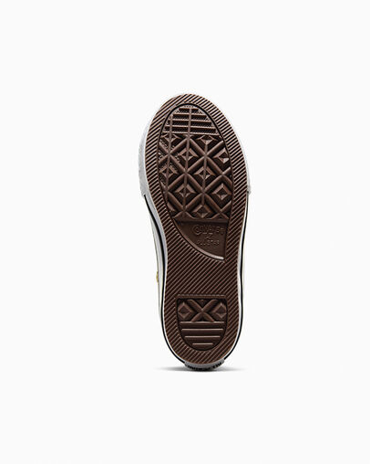 Chuck Taylor All Star EVA Lift Platform Metallic Metallic Light Gold/White, Outsole View