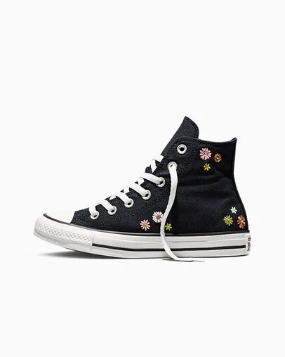 Chuck Taylor All Star Embroidered Florals Black/Bright Outlook/All Heat, Inner Side View