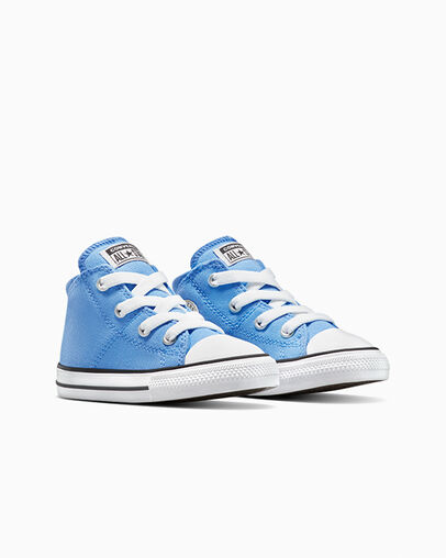 Chuck Taylor All Star Madison Lt. Blue/White/Black, Top and Side View