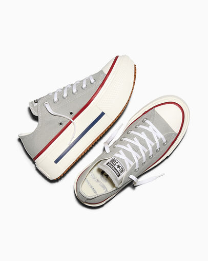 Chuck Taylor All Star Lift Double Stack Platform Canvas Grey Area/Egret/Garnet