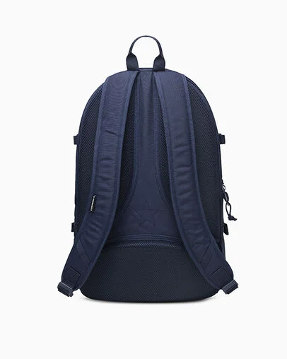 Straight Edge Backpack Obsidian Blue, Back View