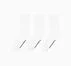 3-Pack Wordmark Half-Crew Socks White
