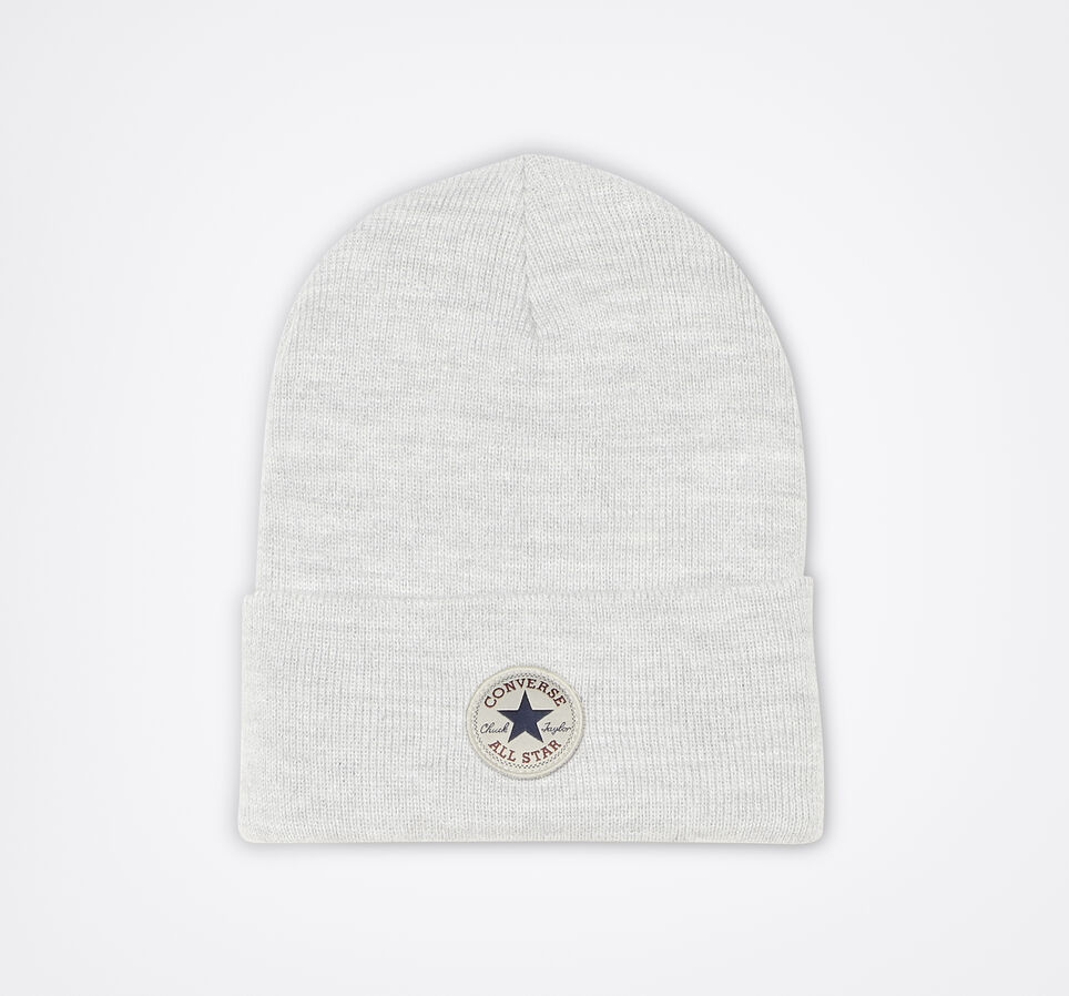 Tall Cuff Knit Beanie Converse White