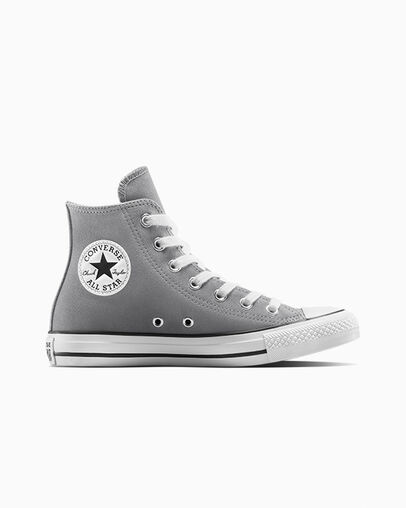 Chuck Taylor All Star Suede Classic Grey/Egret/Black, Outer Side View