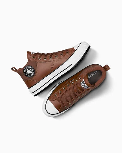 Chuck Taylor All Star Malden Street Boot Bear Nap Brown/Toadstool Tan/White, Angled View