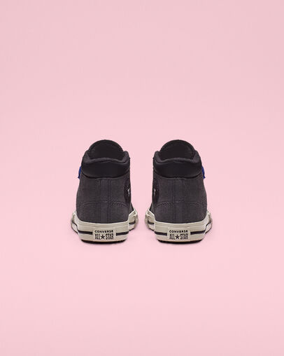 Chuck Taylor All Star Hook and Loop PC Boot High Top Almost Black/Blue/Birch Bark