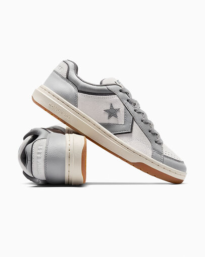 Pro Blaze Classic Leather & Suede Barely Grey/Natural Ivory, Detail Angle View