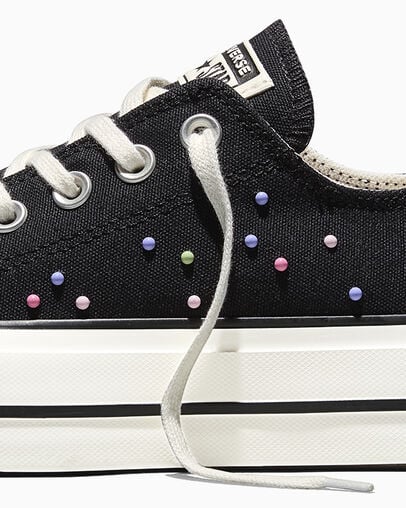 Chuck Taylor All Star Lift Platform Mini Studs Black/Pink/Fresh Cut Green