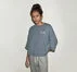 Floral Emblem Short-Sleeve Relaxed T-Shirt Grey New World