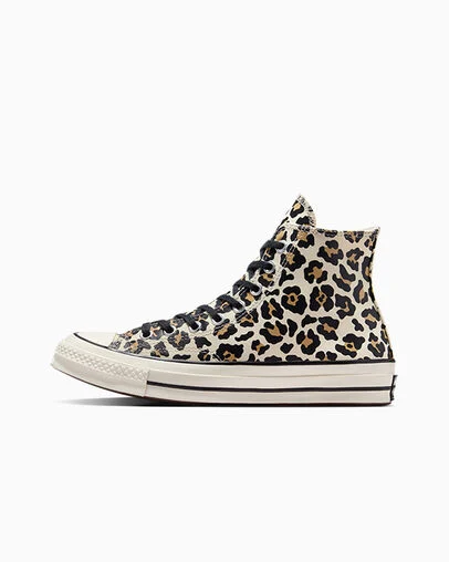 Chuck 70 Glow-In-The-Dark Leopard Print Egret/Light Fawn/Black, Inner Side View