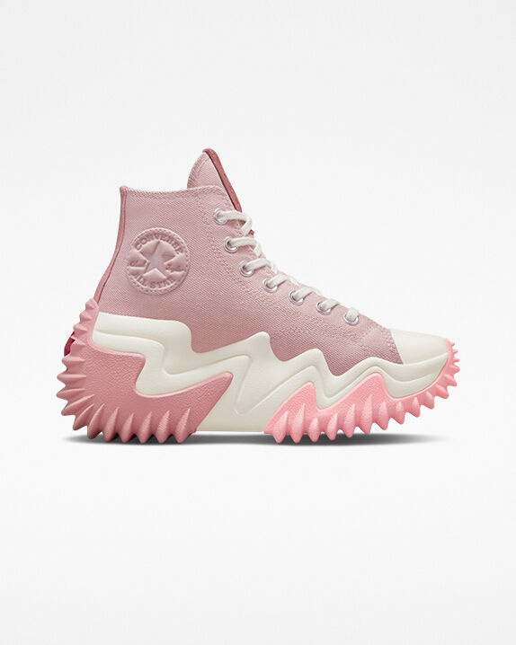 pink platform converse high top