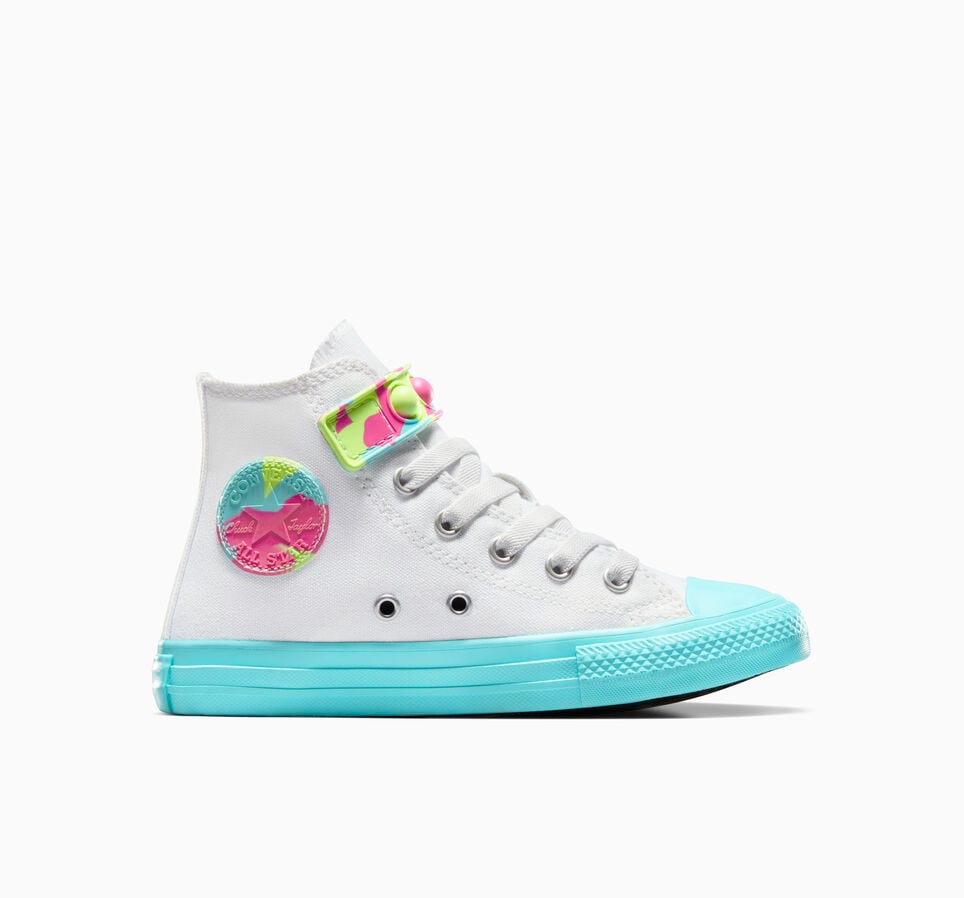 Chuck Taylor All Star Bubble Strap Easy On Hyper Brights White/Triple Cyan/Slime Light
