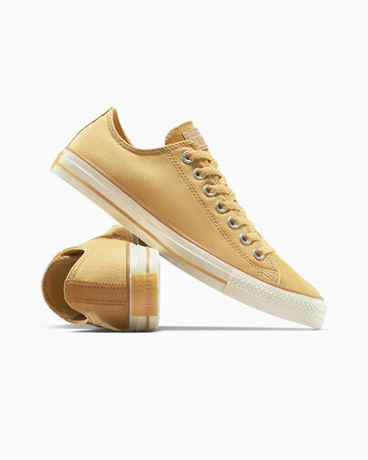 Chuck Taylor All Star Canvas & Leather Sandy Shore/Vachetta Beige, Detail Angle View