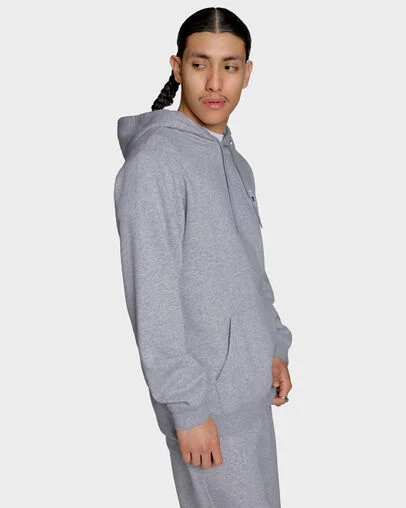 Chuck Taylor All Star Patch Hoodie Vintage Grey Heather, Detail View