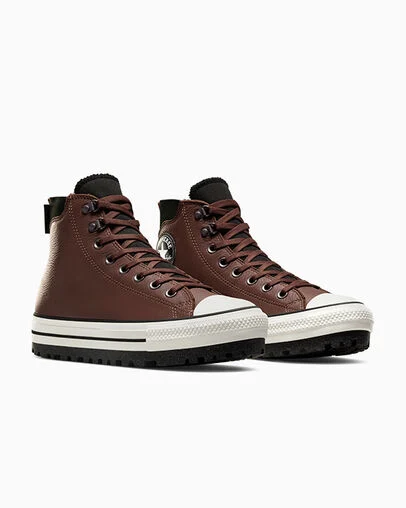 Chuck Taylor All Star City Trek Waterproof Boot Bear Nap Brown/Toadstool Tan/Black, Top and Side View