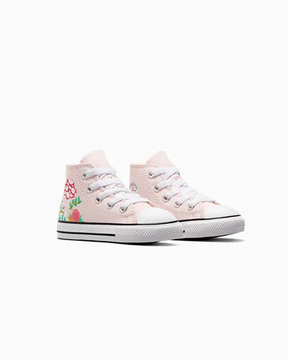 Chuck Taylor All Star Embroidered Mushroom Blush Hush Pink /Firestormed/White